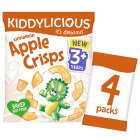 Kiddylicious Cinnamon Apple Crisps Kids Snacks 4x12g