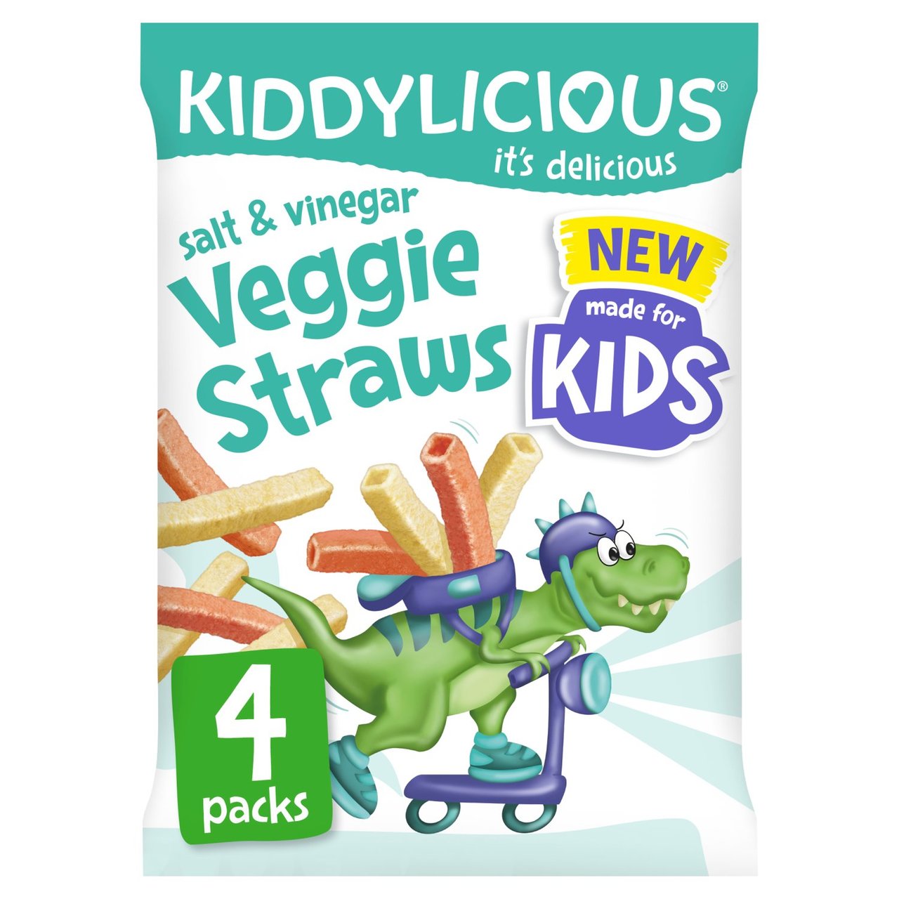 Kiddylicious Veggie Straws Salt & Vinegar Kids 3y+