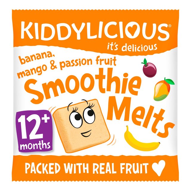 Kiddylicious Banana, Mango & Passionfruit Smoothie Melts Baby Snacks 6g