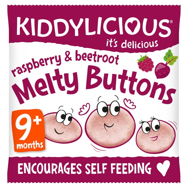 Kiddylicious Raspberry & Beetroot Melty Buttons 9 Months+