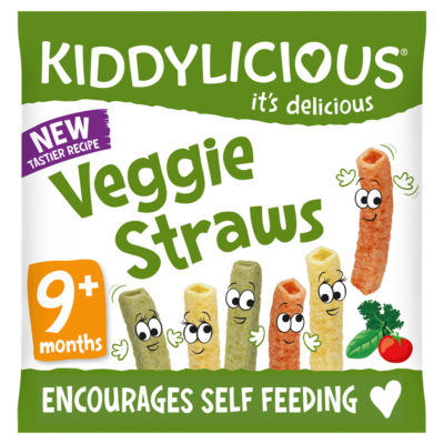 Kiddylicious Veggie Straws Baby Snacks 12g