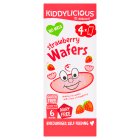 Kiddylicious Strawberry Mini Wafers Baby Snacks 4x4g