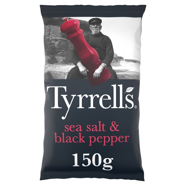 Tyrrells Sea Salt & Black Pepper Crisps  150g