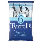 Tyrrells Lightly Sea Salted Crisps 6x25g