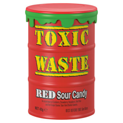 Toxic Waste Red Sour Candy 42g