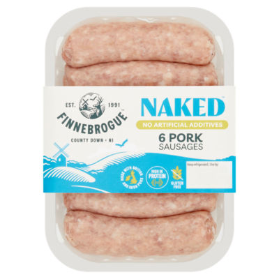 Better Naked 6 Pork Sausages 400g