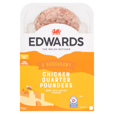 Edwards 2 Succulent Chicken Quarter Pounders