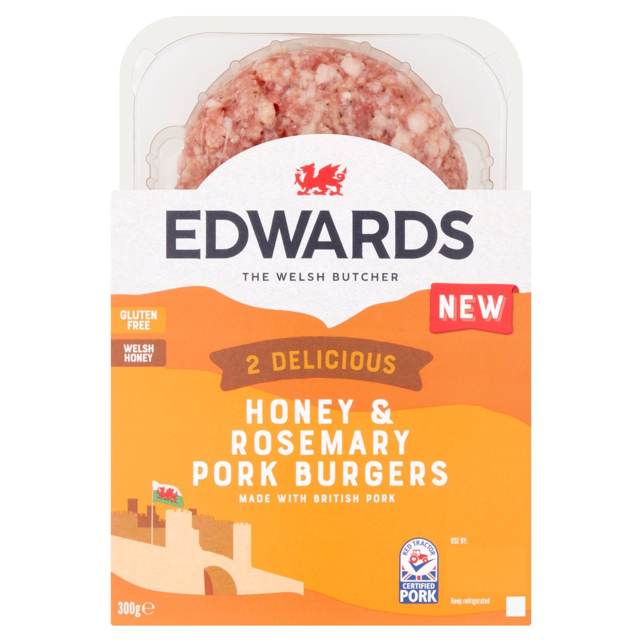 Edwards Honey & Rosemary Pork Burgers