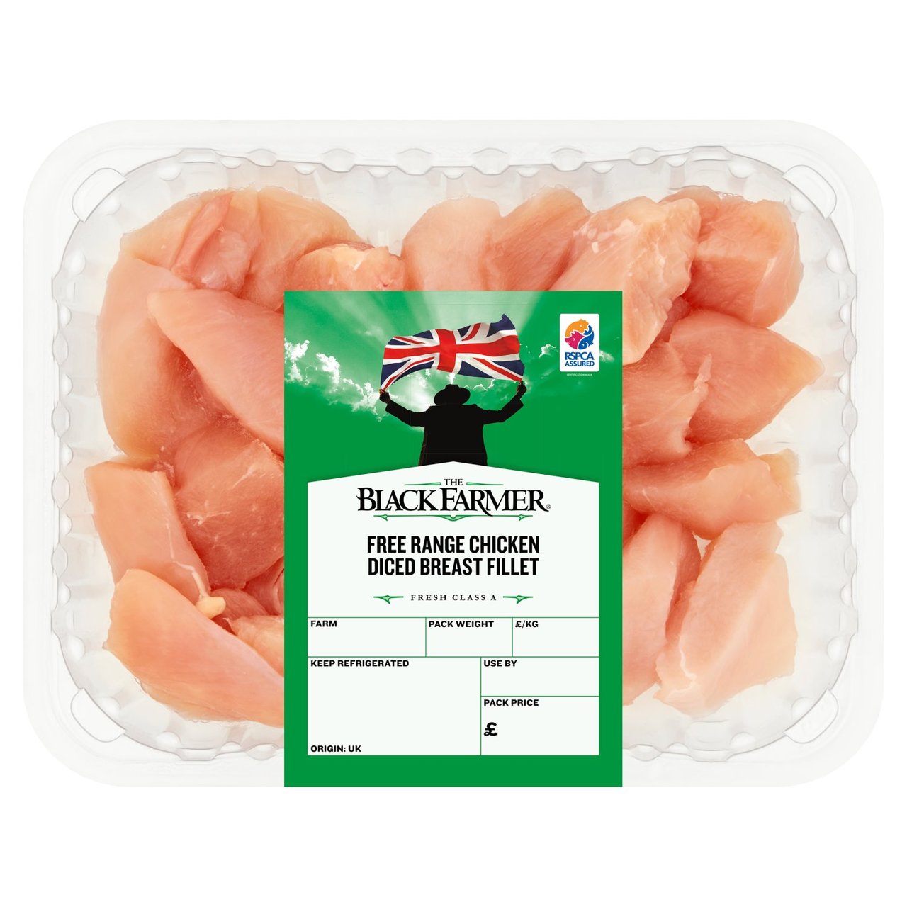 The Black Farmer Free Range Chicken Diced Breast Fillet