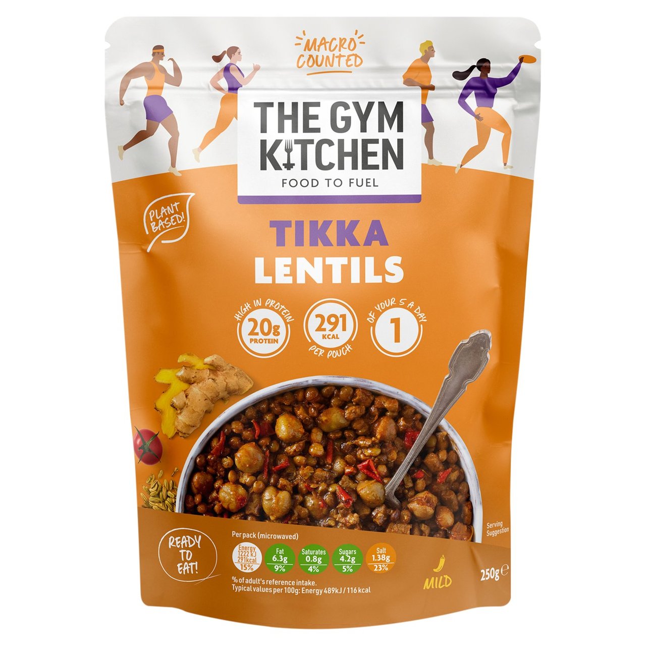 The Gym Kitchen Tikka Lentil Dahl 250g