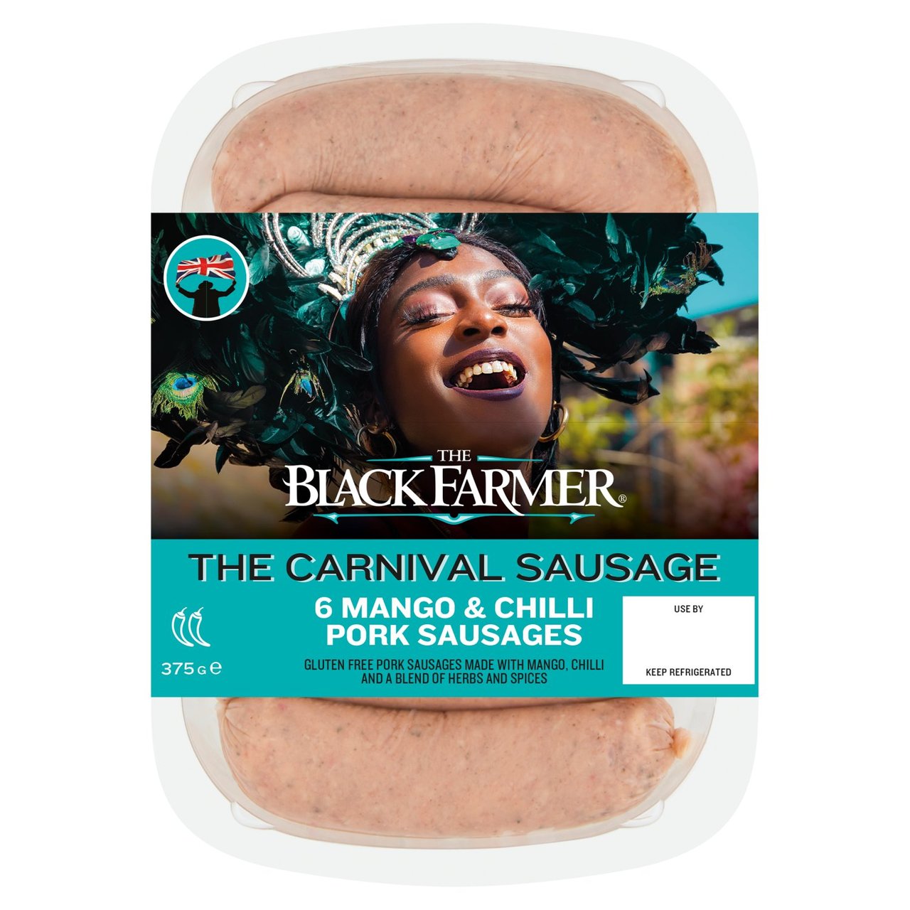 The Black Farmer 6 Mango & Chilli Pork Sausages