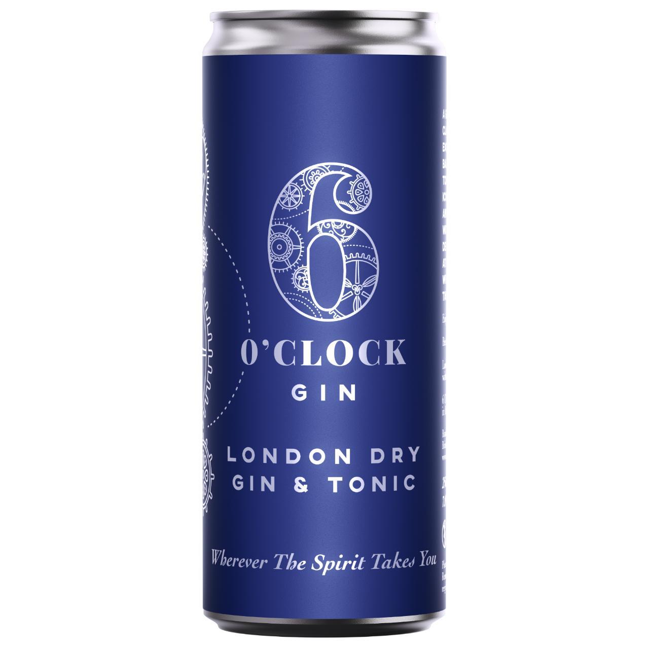 6 O'clock Gin London Dry Gin & Tonic