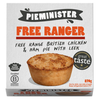 Pieminister Free Ranger Free Range British Chicken & Ham Pie with Leek