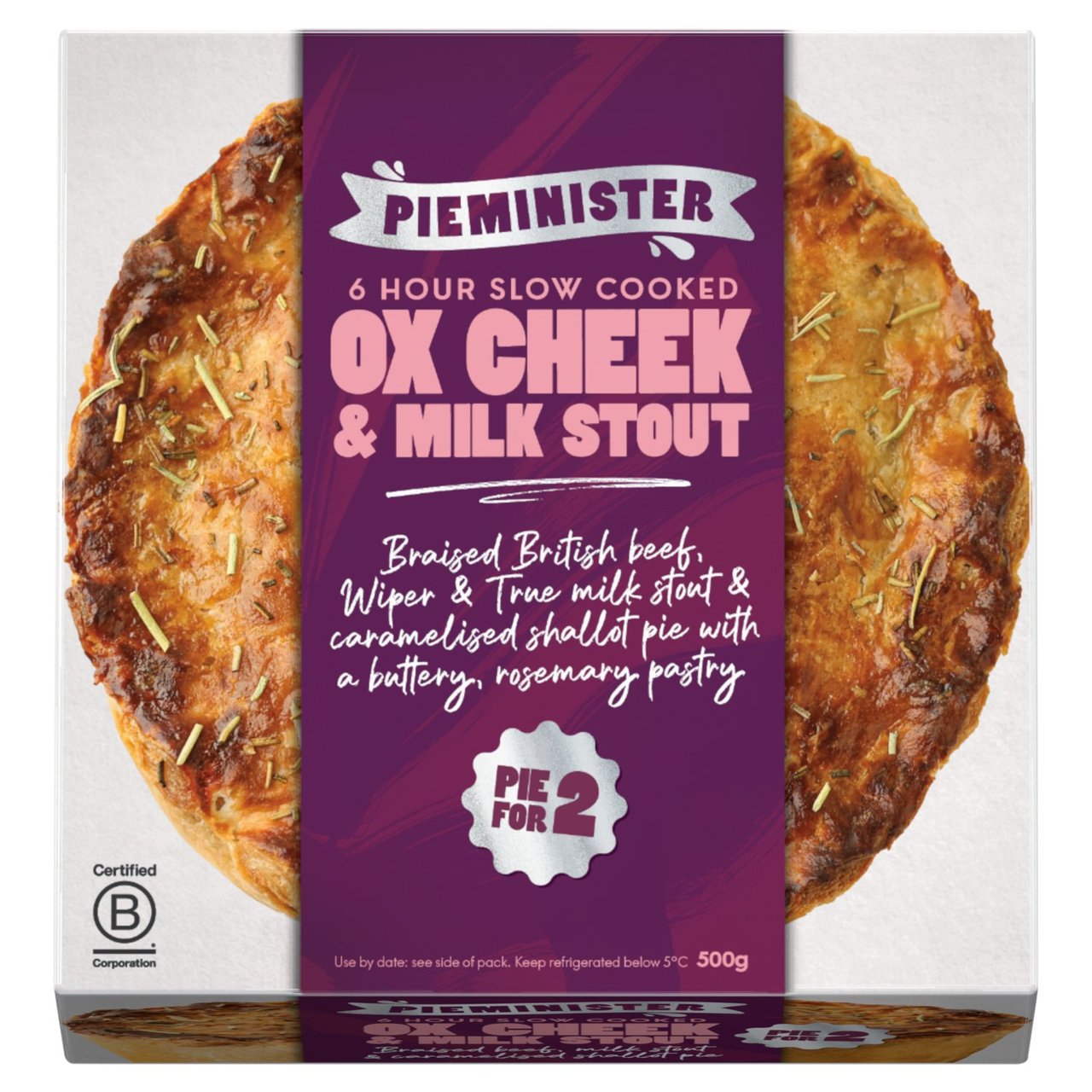 Pieminister Ox Cheek & Stout Pie For 2 