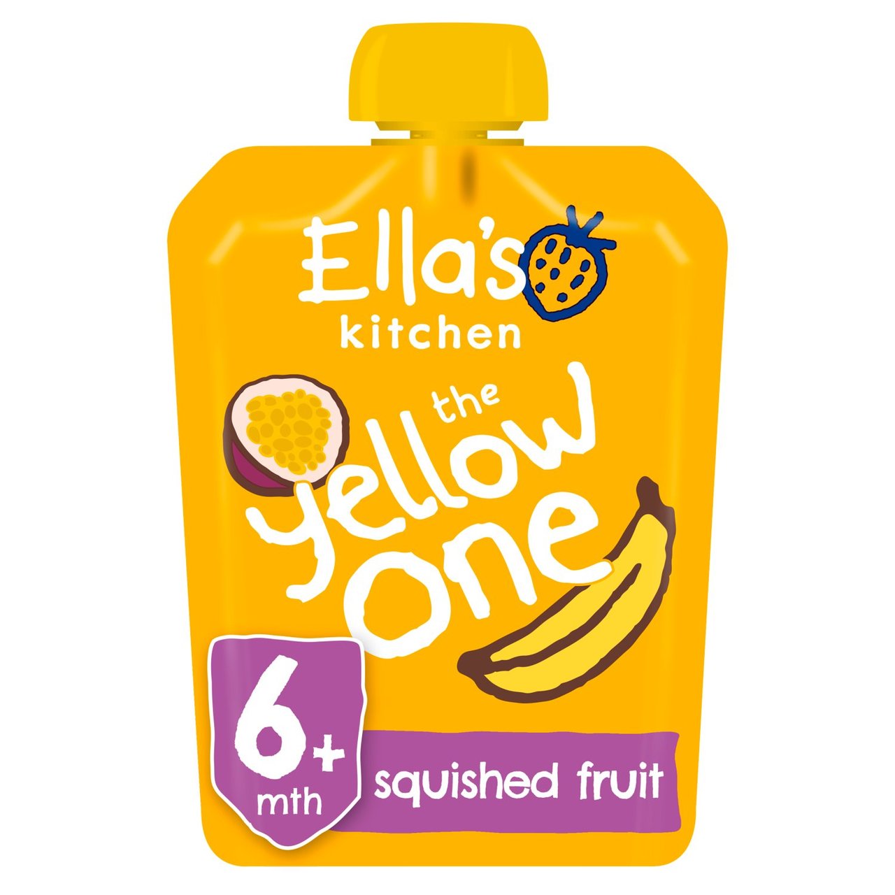 Ella's Kitchen The Yellow One Smoothie Multipack Baby Food Pouch 6+ Months