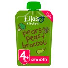 Ella's Kitchen Pears, Peas and Broccoli Baby Food Pouch 4+ Months  120g