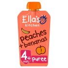 Ella's Kitchen Peaches and Bananas Baby Food Pouch 4+ Months