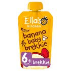 Ella's Kitchen Banana Baby Brekkie Baby Food Breakfast Pouch 6+ Months  100g