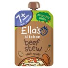 Ella's Kitchen Organic Beef Stew Baby Food Pouch 7+ Months 130g