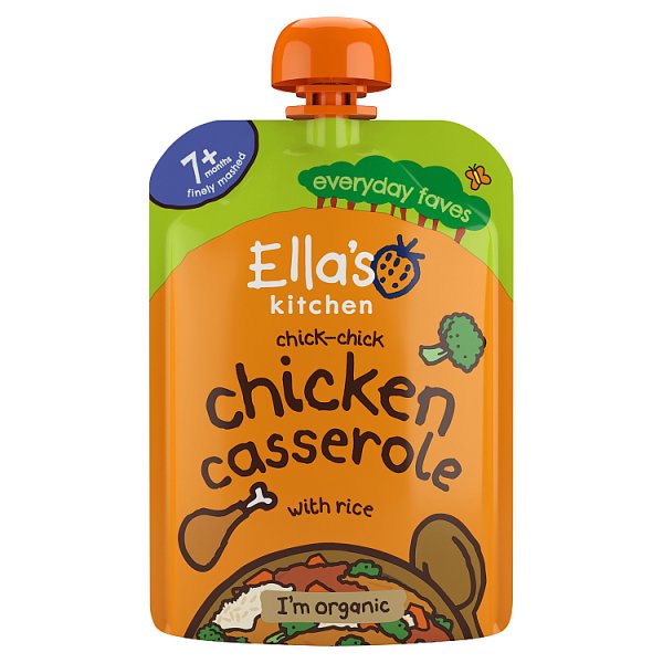 Ella's Kitchen Chicken and Rice Casserole Baby Food Pouch 7+ Months 130g