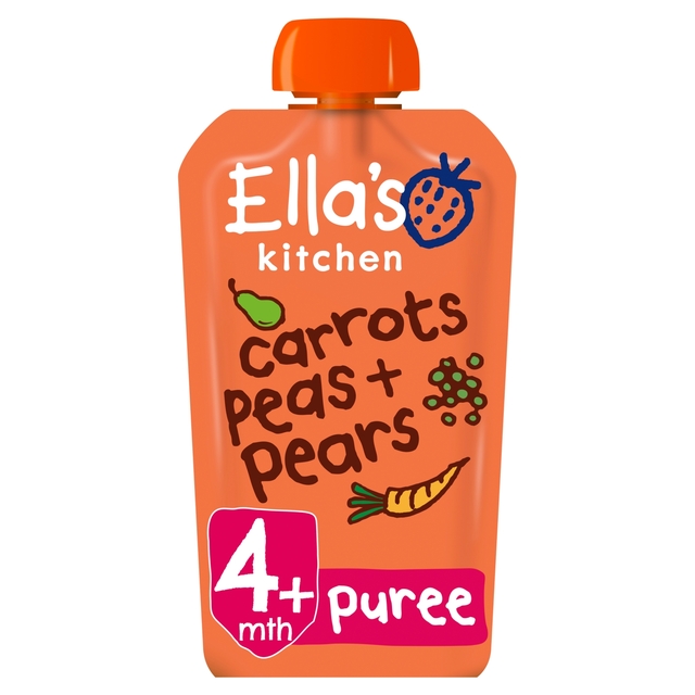 Ella's Kitchen Carrots, Peas and Pears Baby Food Pouch 4+ Months