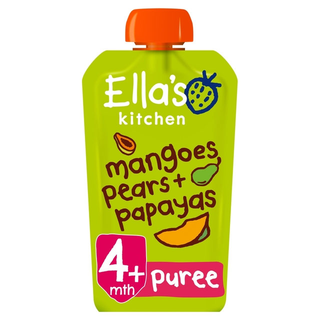 Ella's Kitchen Mangoes, Pears and Papaya Baby Food Pouch 4+ Months 120g