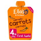 Ella's Kitchen Organic Carrots First Tates Baby Food Weaning Pouch 4+ Months 70g