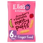 Ella's Kitchen Organic Strawberry and Banana Melty Puffs Baby Snack 6+ Months