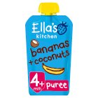 Ella's Kitchen Organic Bananas and Coconuts Baby Food Pouch 4+ Months