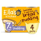 Ella's Kitchen Banana Bread Pudding Baby Dessert Pot Multipack 7+ Months