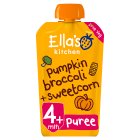 Ella's Kitchen Organic Pumpkin, Broccoli and Sweetcorn Baby Food Pouch 4+ Months