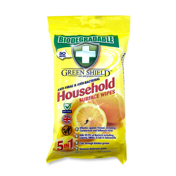 Greenshield Anti-bacterial Household Surface Wipes 70 Pack