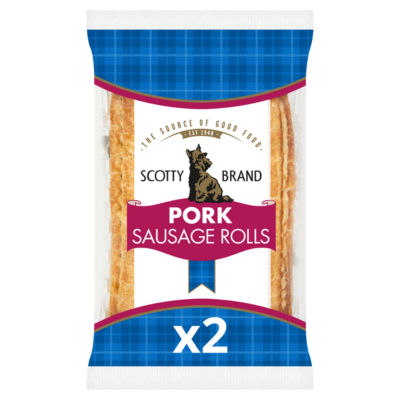 Scotty Brand 2 Pork Sausage Rolls