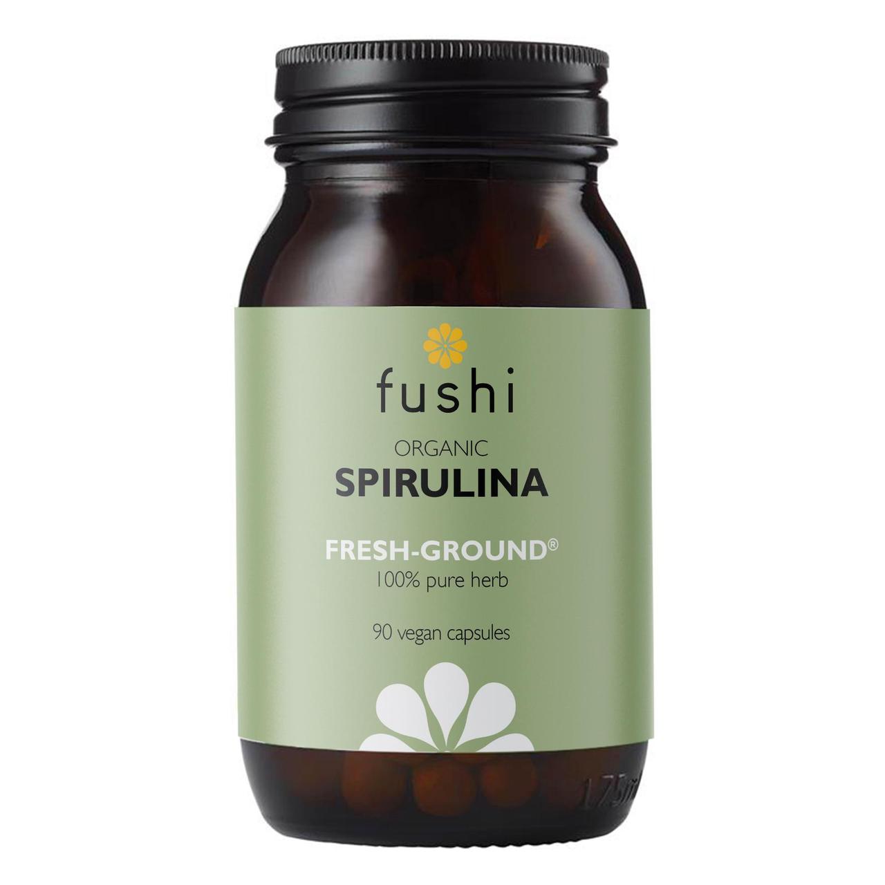 Fushi Organic Spirulina Iron, Protein & Vitamin B Capsules