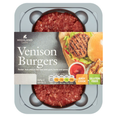 Highland Game Venison Burgers 2 Quarter Pounders