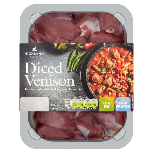 Highland Game Diced Venison 300g