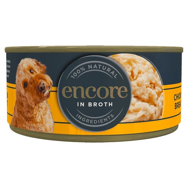 Encore Dog Tin  Chicken Breast in Broth 156g