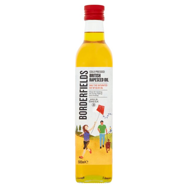 Borderfields Cold Pressed British Rapeseed Oil 500ml