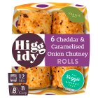 Higgidy 6 Cheddar & Onion Chutney Veggie Rolls 160g