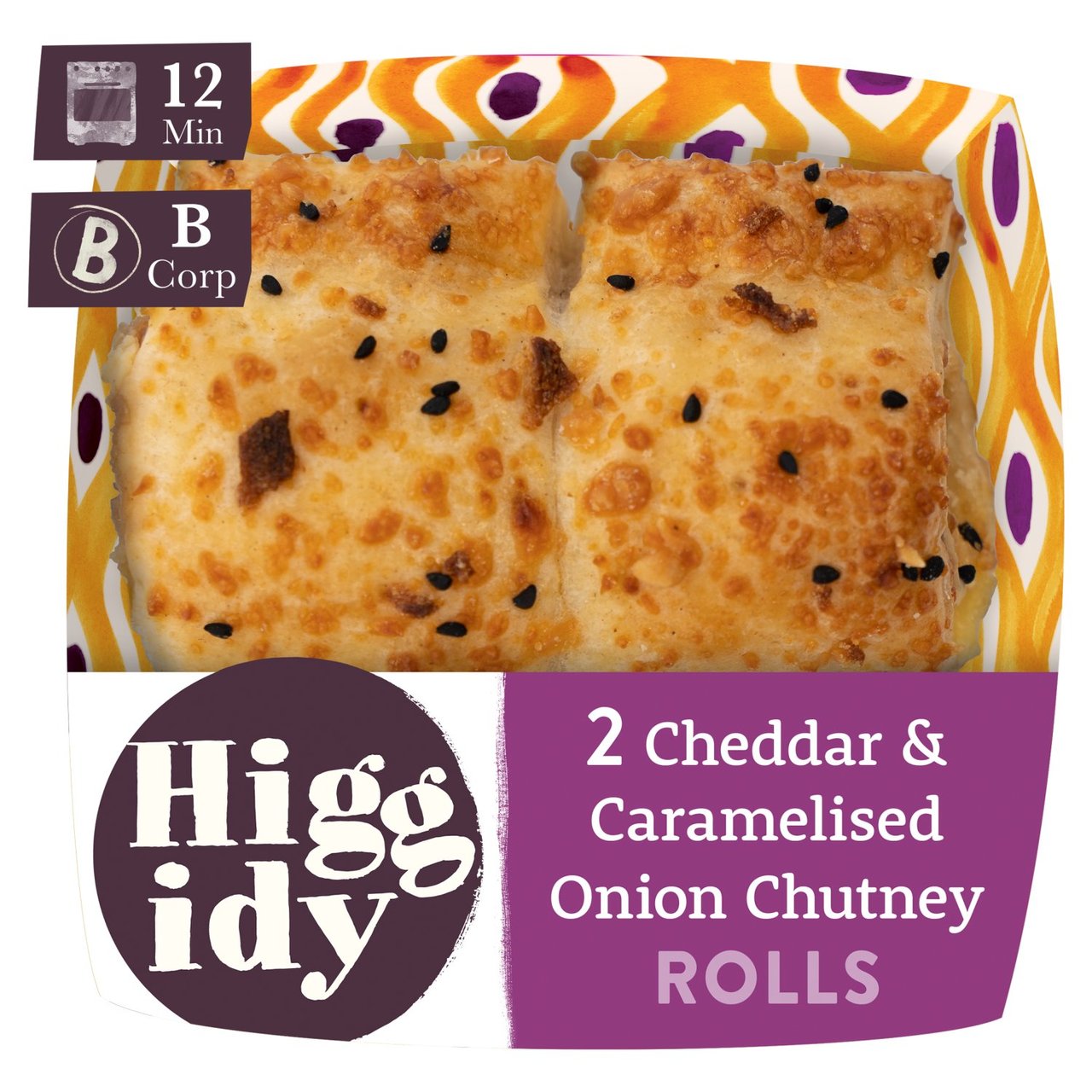 Higgidy Cheddar & Caramelised Onion Chutney Rolls