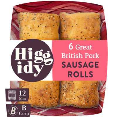 Higgidy Great British Pork Sausage Rolls 160g