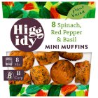 Higgidy Spinach, Sweet Red Pepper & Basil Mini Muffins