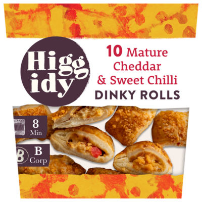 Higgidy Mature Cheddar & Sweet Chilli Dinky Rolls