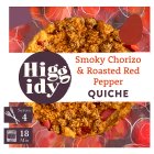 Higgidy Smoky Chorizo & Roasted Red Pepper Quiche with Spicy Nduja 400g