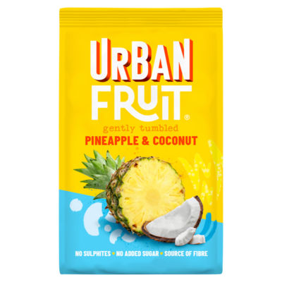 Urban Fruit Gently Tumbled Pineapple & Coconut 85g