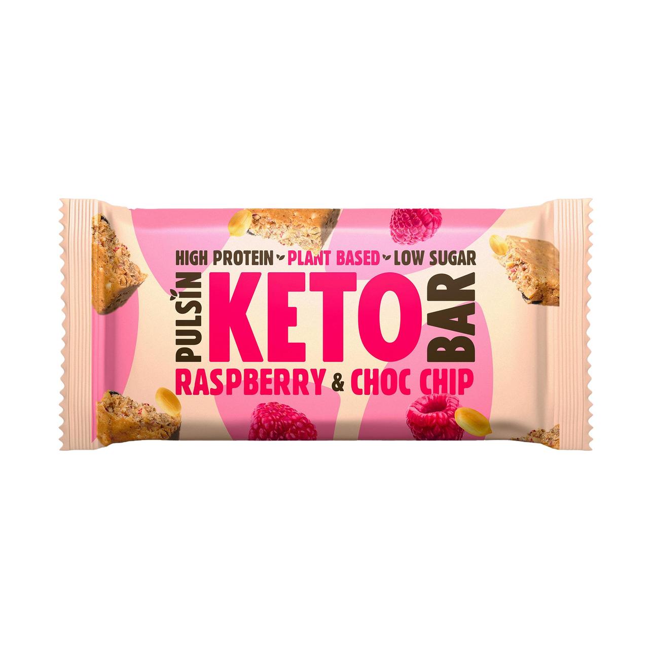 Pulsin Keto Bar Raspberry & Choc Chip