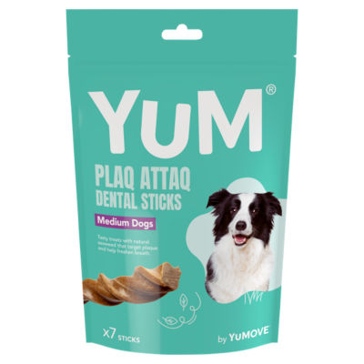 Yum 7 Plaq Attaq Dental Sticks Medium Dogs