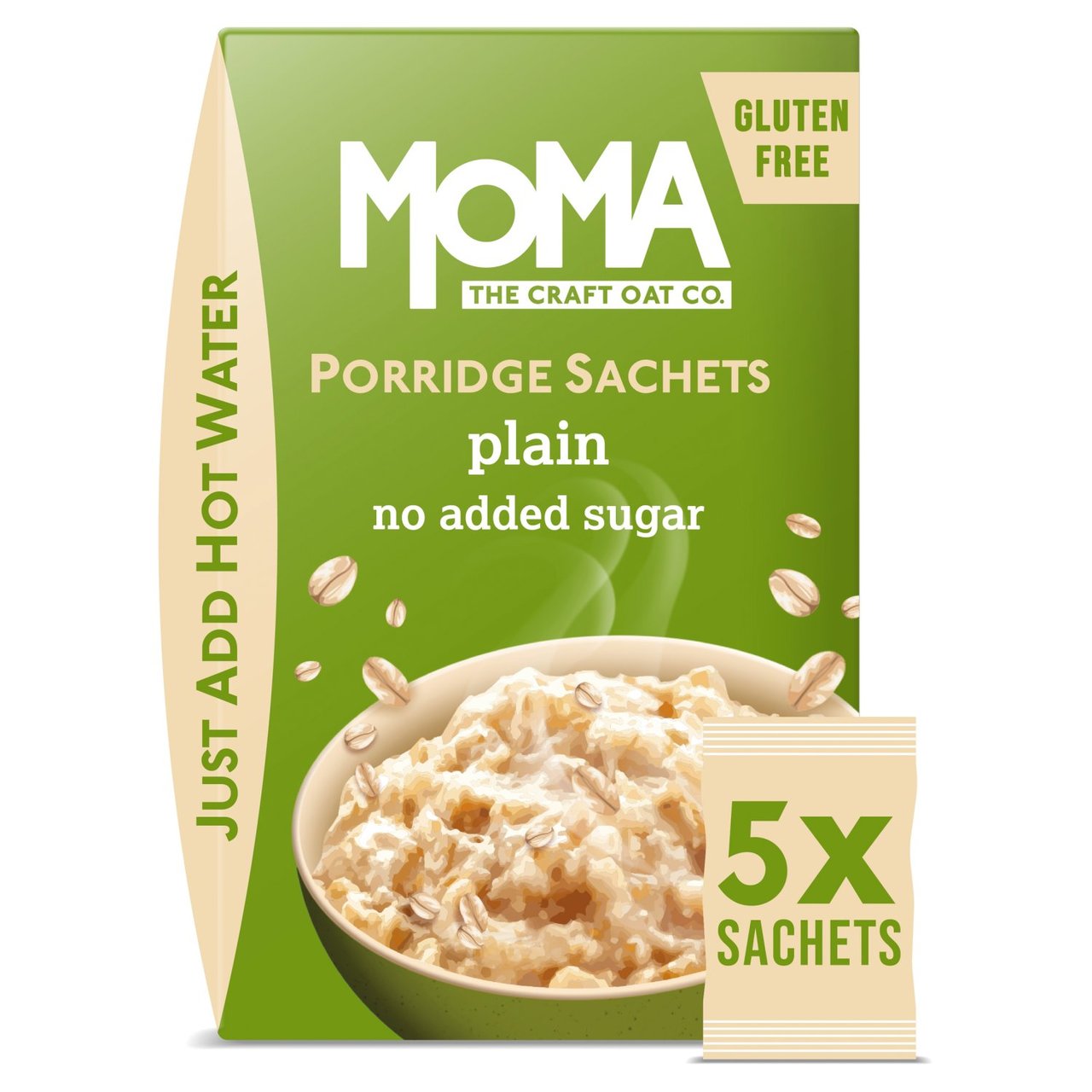 MOMA Plain Porridge Sachets Gluten Free 5 x 65g