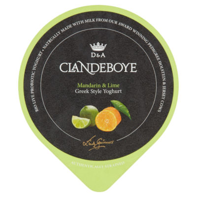 Clandeboye Mandarin & Lime Greek Style Yoghurt