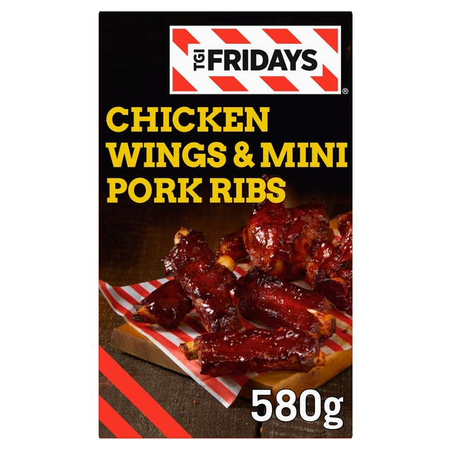 TGI Fridays Chicken Wings & Mini Pork Ribs  580g